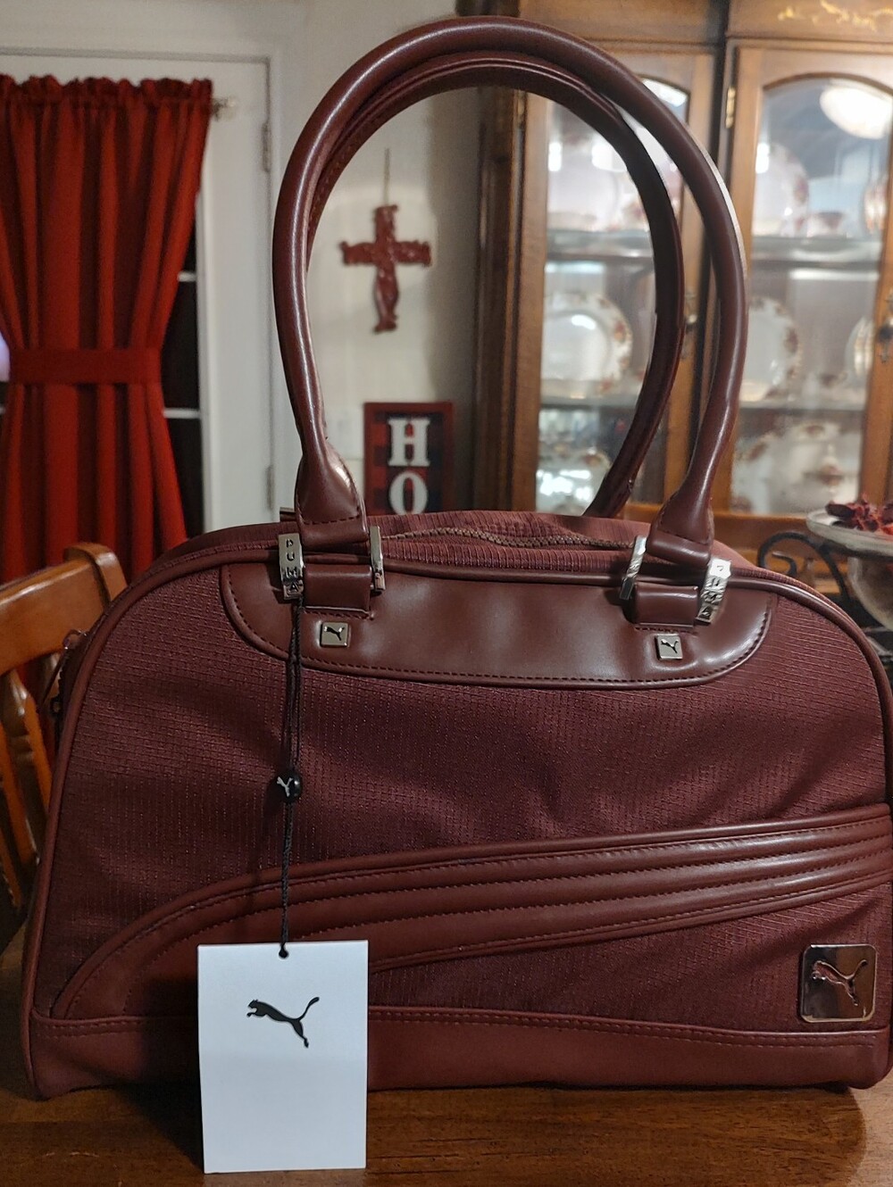 Puma Women's Burgundy Duffel Bag